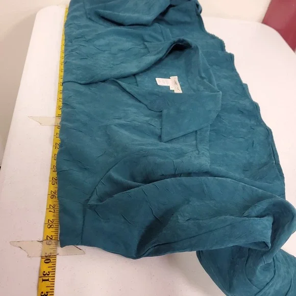 Coldwater Creek Women Faux Suede Long Sleeve Button Up Top Size 3X Jewel Classic - Picture 6 of 9